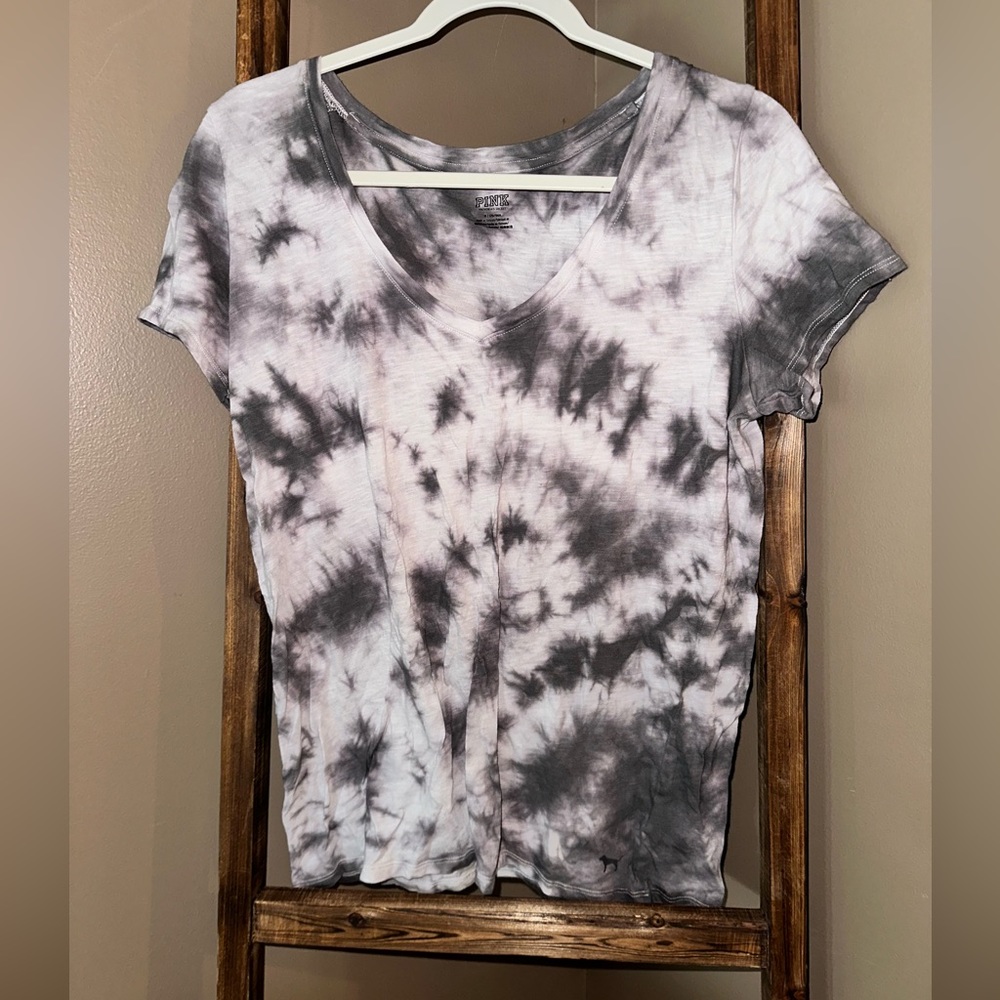 grey tie dye t shirt